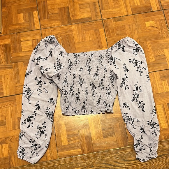 PacSun Kylie Kendall Purple Crop Top XS - Picture 3 of 4